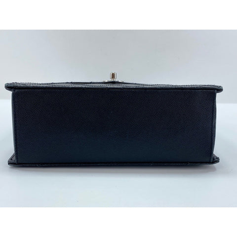 CHANEL Caviar skin Matelasse Handbag black WS31687