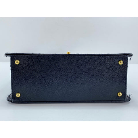 CHANEL Caviar skin Matelasse Shoulder Bag black WS31688