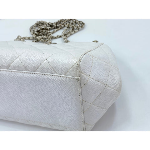 CHANEL 鱼子酱皮肤 Matrasse 单肩包 白色 WS31689