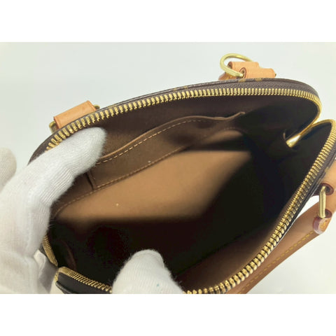 LOUIS VUITTON 2WAY Alma Handbag Brown WS31693