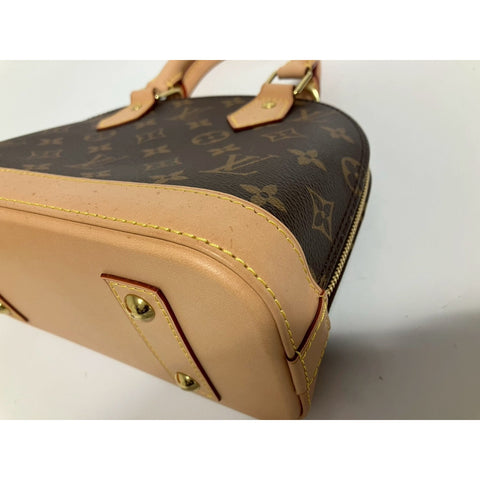 LOUIS VUITTON 2WAY Alma Handbag Brown WS31693
