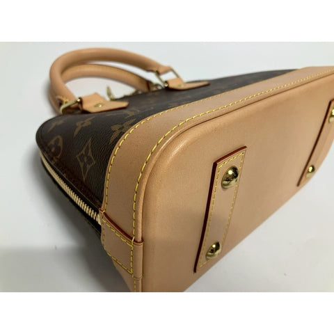LOUIS VUITTON 2WAY Alma Handbag Brown WS31693