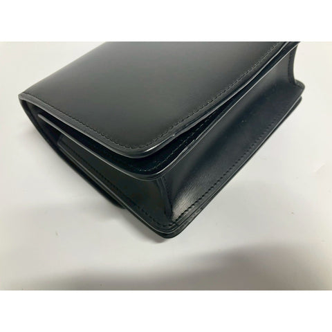 CELINE Classic box Shoulder Bag leather black WS31696