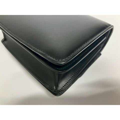 CELINE Classic box Shoulder Bag leather black WS31696