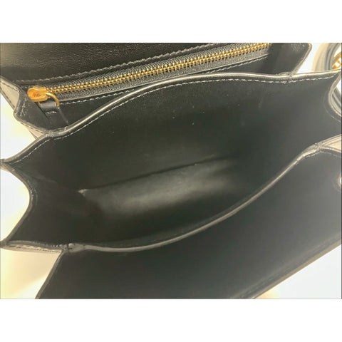 CELINE Classic box Shoulder Bag leather black WS31696