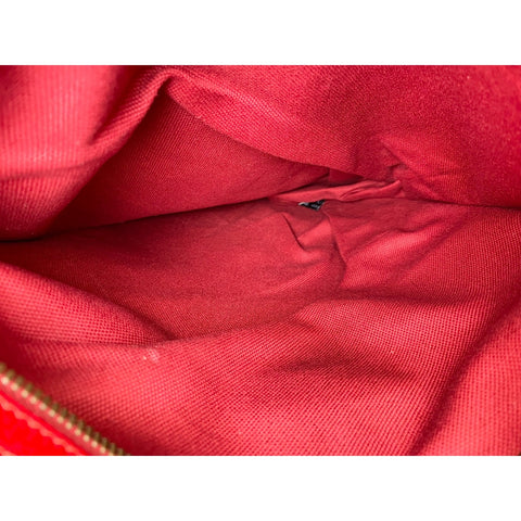 GUCCI Canvas, leather tricolor stripe Handbag Red WS31700