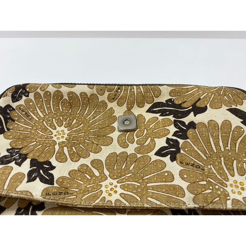 FENDI Canvas Mamma Bucket Shoulder Bag Brown WS31708