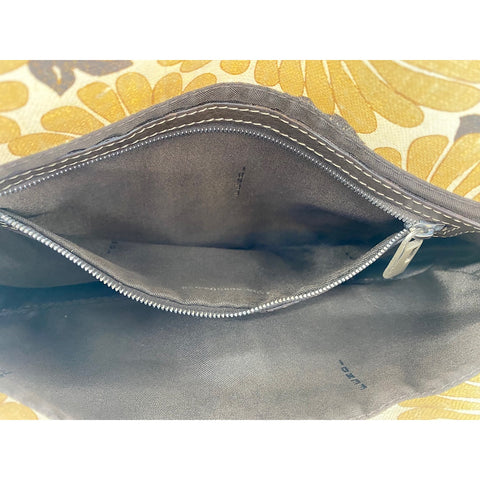 FENDI Canvas Mamma Bucket Shoulder Bag Brown WS31708