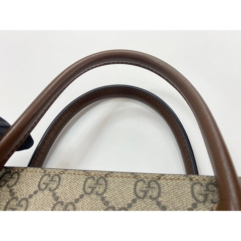 GUCCI GG Supreme 2WAY Handbag Brown WS31709