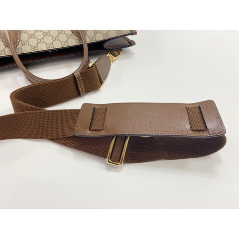 GUCCI GG Supreme 2WAY Handbag Brown WS31709
