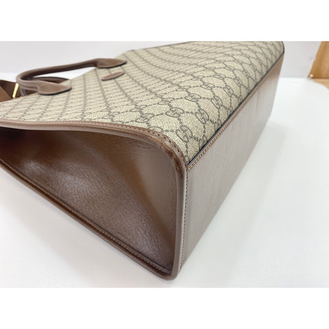 GUCCI GG Supreme 2WAY Handbag Brown WS31709