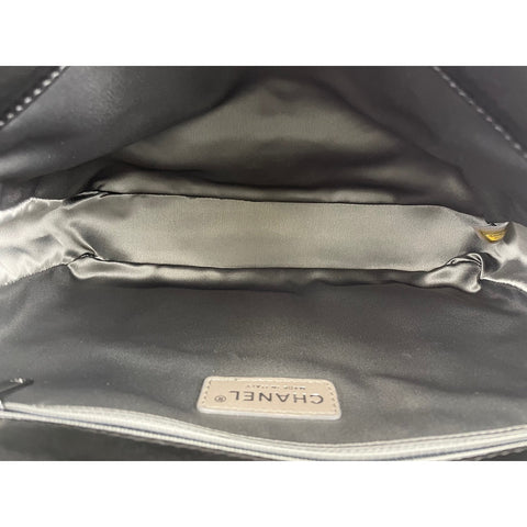 CHANEL Lambskin Patchwork COCO Mark Shoulder Bag black WS31710