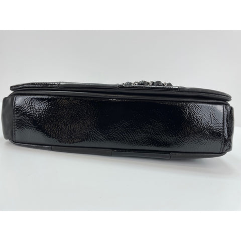 CHANEL Lambskin Patchwork COCO Mark Shoulder Bag black WS31710