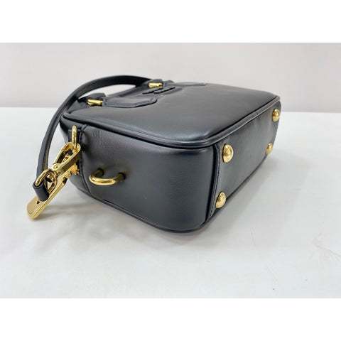 Miu Miu Leather 2WAY Arcadi Handbag black WS31712