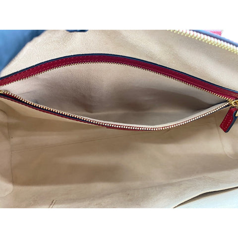 GUCCI Leather 2-way Ophidia GG Flora Handbag beige WS31716