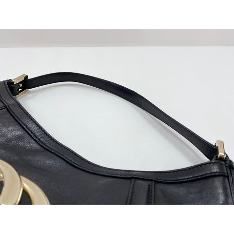 GUCCI Interlocking G Shoulder Bag black WS31724