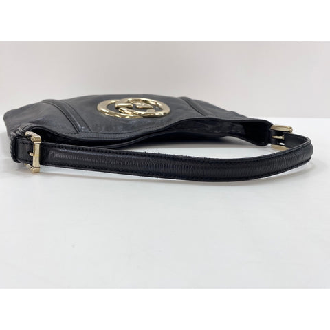 GUCCI Interlocking G Shoulder Bag black WS31724