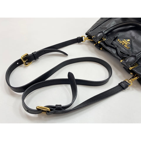 PRADA 2WAY Handbag black WS31726