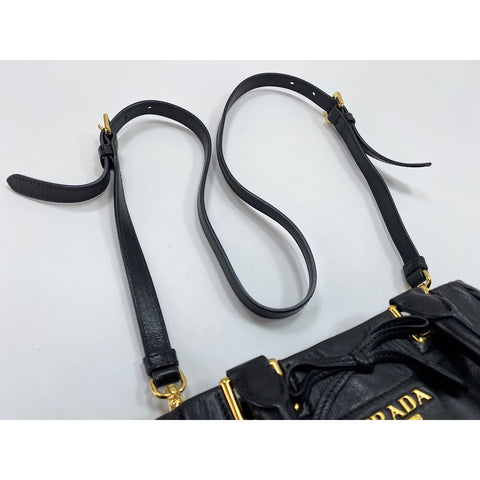 PRADA 2WAY Handbag black WS31726