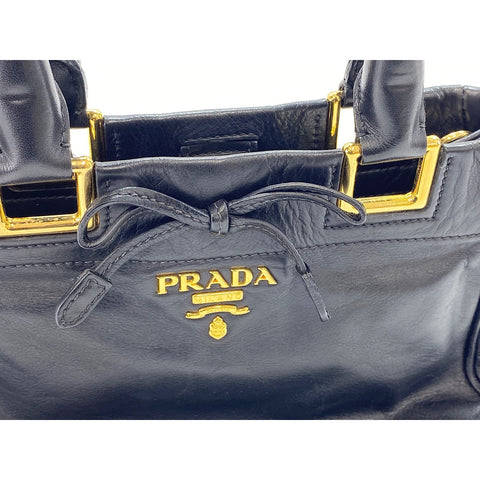 PRADA 2WAY Handbag black WS31726