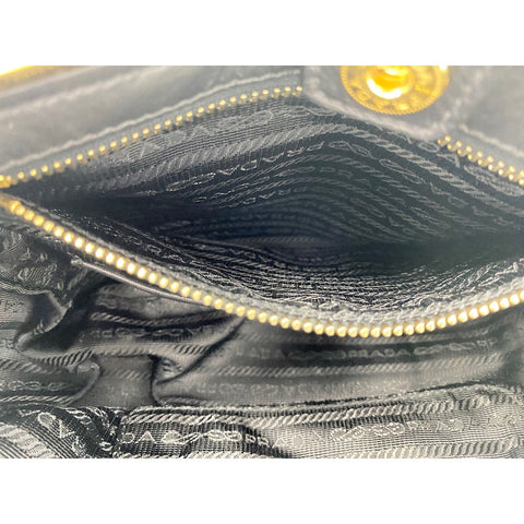 PRADA 2WAY Handbag black WS31726