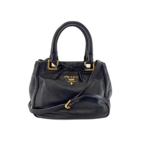PRADA 2WAY Handbag black WS31726