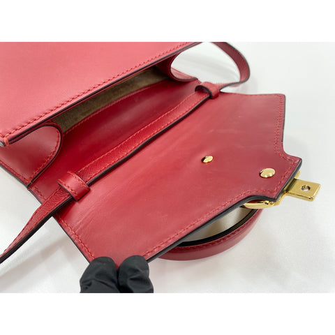 GUCCI 2WAY Sylvie Handbag Red WS31739