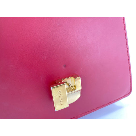 GUCCI 2WAY Sylvie Handbag Red WS31739