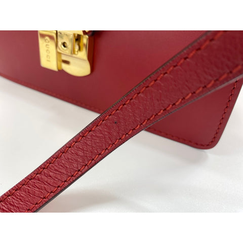 GUCCI 2WAY Sylvie Handbag Red WS31739
