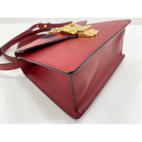 GUCCI 2WAY Sylvie Handbag Red WS31739