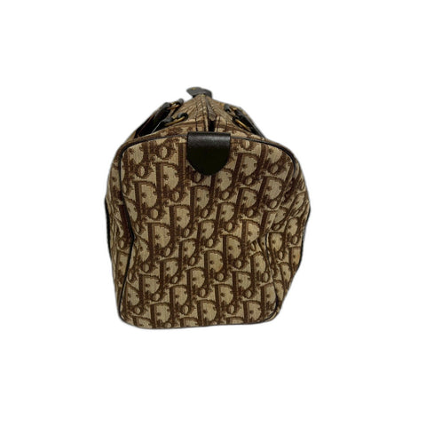 Christian Dior Boston bag trotter Handbag PVC Brown WS31743