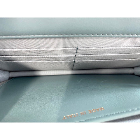 CHANEL Lambskin Matelasse Shoulder Bag green WS31752