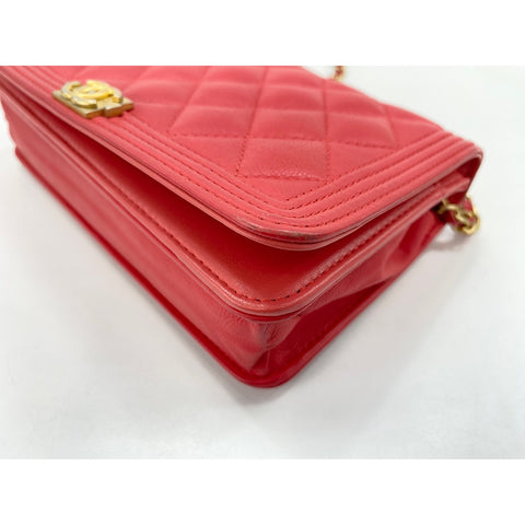 CHANEL Boy chanel Shoulder Bag pink WS31753