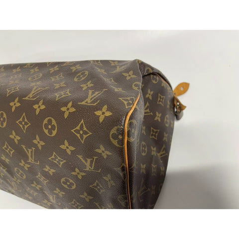 LOUIS VUITTON Speedy Handbag Brown WS31758