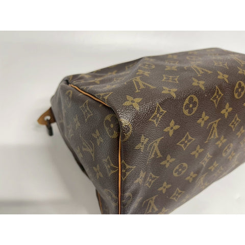 LOUIS VUITTON Speedy Handbag Brown WS31758