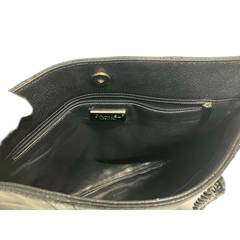 CHANEL Shoulder Bag leather black WS31762