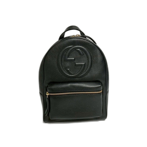 GUCCI Soho Shoulder Bag leather black WS31764