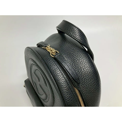 GUCCI Soho Shoulder Bag leather black WS31764