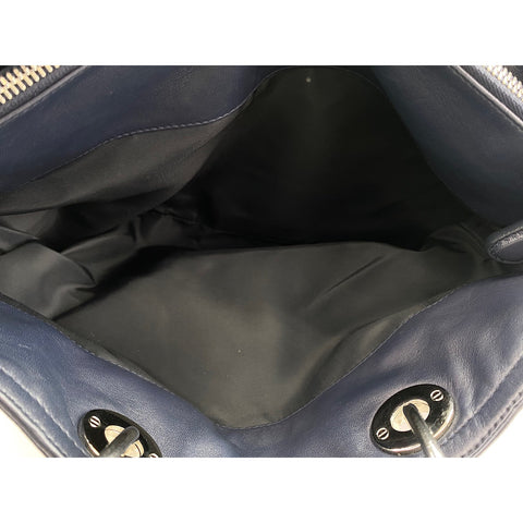 Christian Dior 2WAY Cannage Handbag Navy WS31770