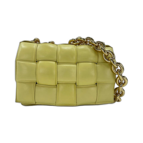 BOTTEGAVENETA The Chain Cassette Shoulder Bag yellow WS31771