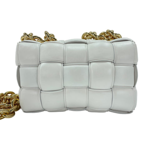 BOTTEGAVENETA The Chain Cassette Shoulder Bag white WS31772