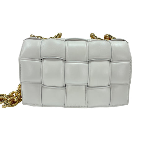 BOTTEGAVENETA The Chain Cassette Shoulder Bag white WS31772