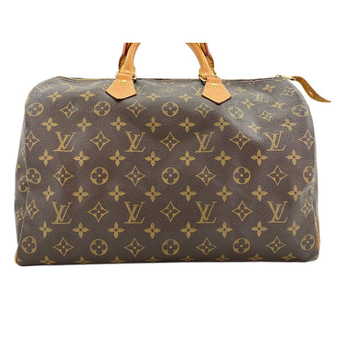 LOUIS VUITTON Speedy 35 Handbag Brown WS31774