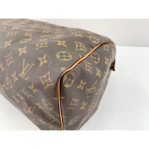 LOUIS VUITTON Speedy 35 Handbag Brown WS31774