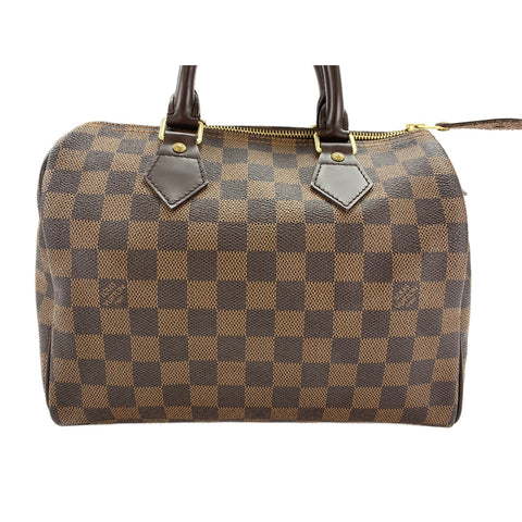 LOUIS VUITTON Speedy 25 Handbag Brown WS31778