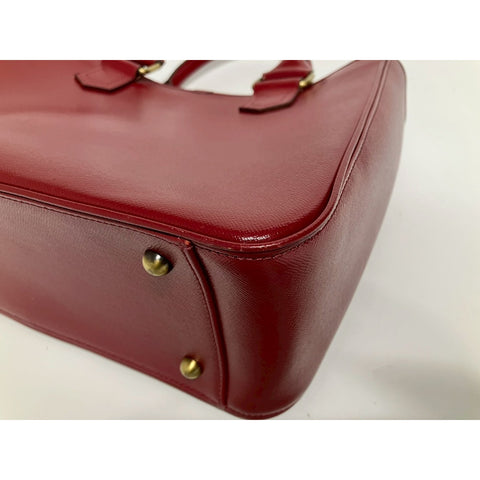 BURBERRY Shoulder Bag Handbag leather Red WS31779