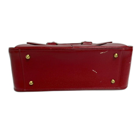 BURBERRY Shoulder Bag Handbag leather Red WS31779