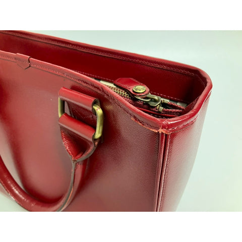 BURBERRY Shoulder Bag Handbag leather Red WS31779