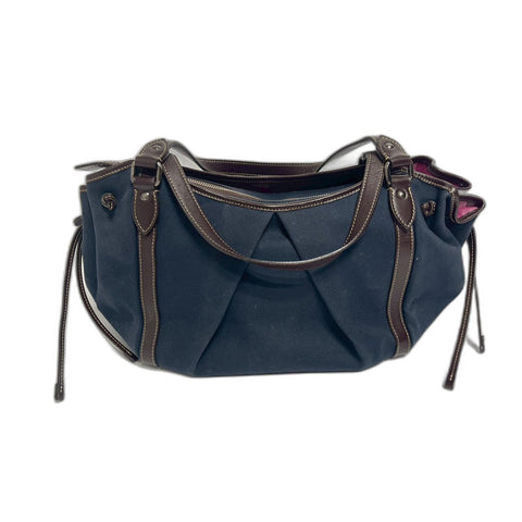 BURBERRY Shoulder Bag Handbag canvas Navy WS31782