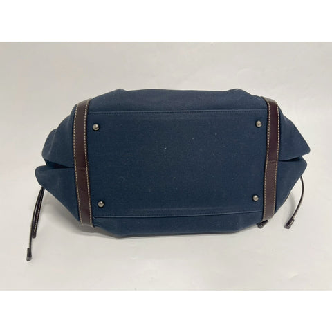BURBERRY Shoulder Bag Handbag canvas Navy WS31782